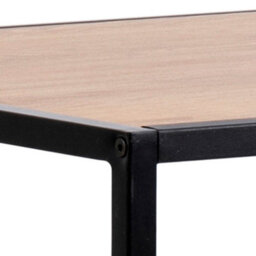 Furniture To Go Seaford Black Metal Bar Table With Oak Top - thumbnail 5