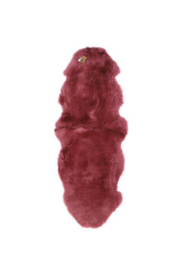 Fenland Sheepskin Fenland Indoor Double Australian Real Sheepskin Rug - Wine (180 Cm X 60 Cm) - image 1