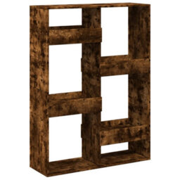Berkfield Room Divider Smoked Oak100X33X135 Cm Engineered Wood - thumbnail 6