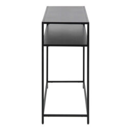 Wyld Haus Graz Matte Black Metal Console Table With Open Shelf 1000X350X790mm - thumbnail 5