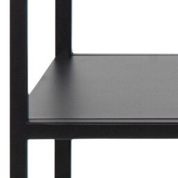 Wyld Haus Graz Matte Black Metal Console Table With Open Shelf 1000X350X790mm - thumbnail 7