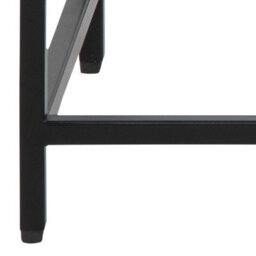 Wyld Haus Graz Matte Black Metal Console Table With Open Shelf 1000X350X790mm - thumbnail 8