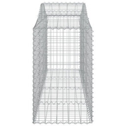 Berkfield Arched Gabion Baskets 10 Pcs 200X50X80/100 Cm Galvanised Iron - thumbnail 5