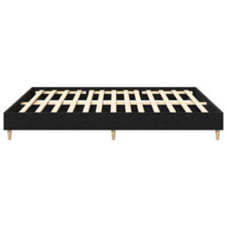 Berkfield Modern Bed Frame Black Oak 180X200 Cm Engineered Wood - thumbnail 6