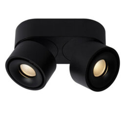Lucide Yumiko Modern Surface Mounted Ceiling Spotlight 7,8Cm - Led Dim. - 2X8W 2700K - Black - thumbnail 5