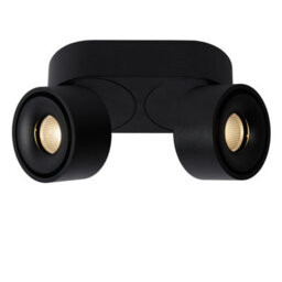 Lucide Yumiko Modern Surface Mounted Ceiling Spotlight 7,8Cm - Led Dim. - 2X8W 2700K - Black - thumbnail 6