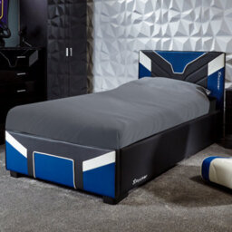 X Rocker Cerberus Single Ottoman Gaming Bed - Blue - thumbnail 1