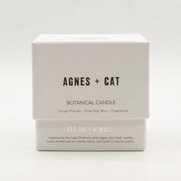 Serenityy Agnes + Cat Botanical Soy Wax Candle - Seasalt & Moss