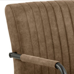 Furniture To Go Adele Dining Chair In Light Brown Fabric Set Of 2 - thumbnail 6