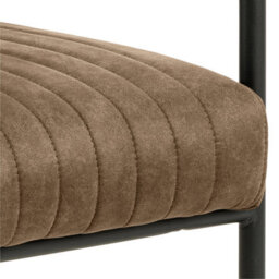 Furniture To Go Adele Dining Chair In Light Brown Fabric Set Of 2 - thumbnail 8