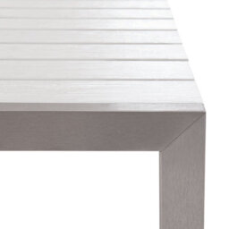 Beliani Nardo 6 Seater Garden Dining Set White - thumbnail 8