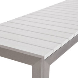 Beliani Nardo 6 Seater Garden Dining Set White - thumbnail 7