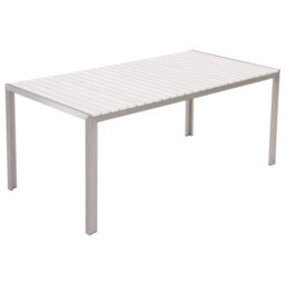 Beliani Nardo 6 Seater Garden Dining Set White - thumbnail 4