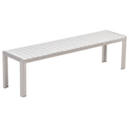 Beliani Nardo 6 Seater Garden Dining Set White - thumbnail 5