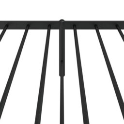 Berkfield Metal Bed Frame With Headboard Black 75X190 Cm 2Ft6 Small Single - thumbnail 8