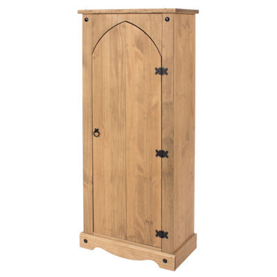 Core Products Corona Vestry Cupboard, Antique Waxed Pine H143.5Cm X W60.0Cm X D31.6Cm - image 1