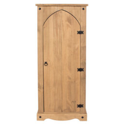 Core Products Corona Vestry Cupboard, Antique Waxed Pine H143.5Cm X W60.0Cm X D31.6Cm - thumbnail 2