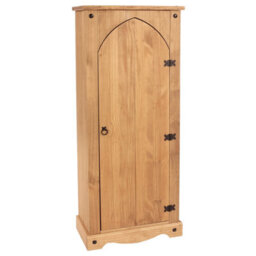 Core Products Corona Vestry Cupboard, Antique Waxed Pine H143.5Cm X W60.0Cm X D31.6Cm - thumbnail 3