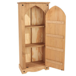 Core Products Corona Vestry Cupboard, Antique Waxed Pine H143.5Cm X W60.0Cm X D31.6Cm - thumbnail 4