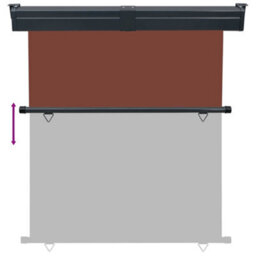 Walplus Balcony Side Awning Garden Sun Shade Canopy Gazebo For Back Door, Porch, Patio 165X250 Cm Brown - thumbnail 5