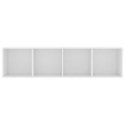 Berkfield Book Cabinet/tv Cabinet White 143X30X36 Cm - thumbnail 6