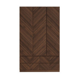 Gfw Catania 3 Door 4 Drawer Wardrobe Royal Walnut - thumbnail 2