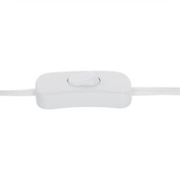 Beliani Bedside Lamp White Linen Drum Shade 40Cm, Ceramic Base, Warm White. - thumbnail 7