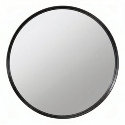 DEENZ Round Black Wall Mirror Aluminium Frame Deep Frame 50Cm - thumbnail 3