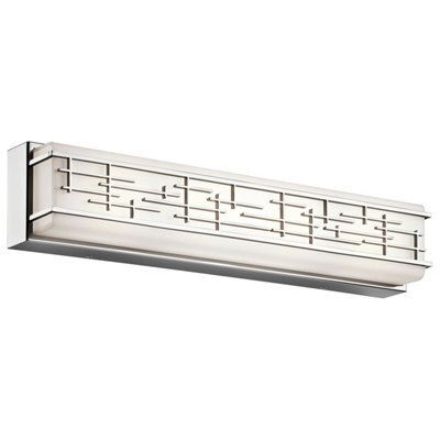 Stylish Outdoor Ip44 4-Bulb Chrome Led Wall Sconce Light For Exterior Spaces