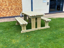 Mg Timber Products: Premium Walk-In Style Picnic Table - Pub Bench - Excellent Quality Wooden Picnic Bench, 4Ft - thumbnail 1