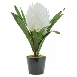 Orsina Fiori White Tropical Plant Artificial Plant Foliage - thumbnail 2