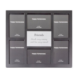 Happy Homewares Modern Black Multi Collage Picture Friends With Family Wording And Cute Phrase - thumbnail 8