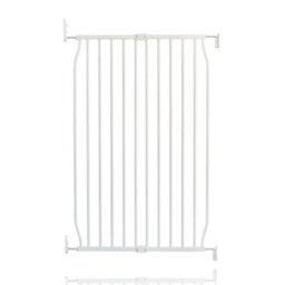 Safetots Extra Tall Screw Fit Metal Baby Gate, White, 70Cm - 80Cm - thumbnail 1