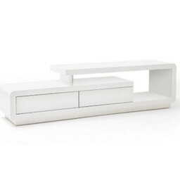 Furniture in Fashion Celia High Gloss Tv Stand With 2 Drawers In White - thumbnail 4