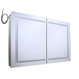 Homestylestore 1200 X 750mm Wall Mounted Cool White Led Mirrored Door Bathroom Cabinet - thumbnail 1