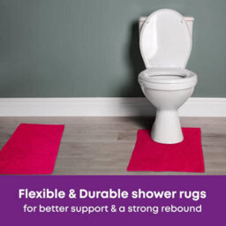 Blue Canyon 2-Piece Cotton Bath & Pedestal Mat Set Soft Highly Absorbent Quick-Dry Elegant Bathroom Rugs Non-Slip Machine Washable - thumbnail 5