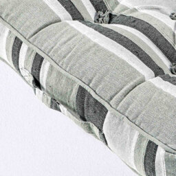 Homescapes Morocco Striped Cotton Floor Cushion Monochrome - thumbnail 4