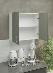 Jd Greta Kitchen Wall Unit 800mm Storage Cabinet With Doors And Shelf 80Cm - Grey Matt - thumbnail 2