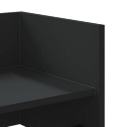 Berkfield Wall Shelf Black 100X35X30.5 Cm Engineered Wood - thumbnail 7
