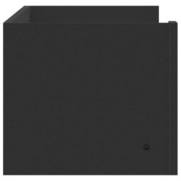 Berkfield Wall Shelf Black 100X35X30.5 Cm Engineered Wood - thumbnail 5