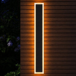 Gwsolar Solar Wall Light 100Cm, 400Lm Led With Remote Control, Adjustable Brightness Timer Ip65 For Entrance Patio Garden - thumbnail 2