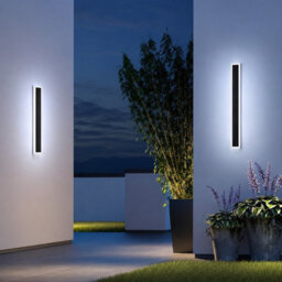 Gwsolar Solar Wall Light 100Cm, 400Lm Led With Remote Control, Adjustable Brightness Timer Ip65 For Entrance Patio Garden - thumbnail 8