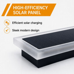 Gwsolar Solar Wall Light 100Cm, 400Lm Led With Remote Control, Adjustable Brightness Timer Ip65 For Entrance Patio Garden - thumbnail 7