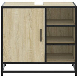 Berkfield Bathroom Sink Cabinet Sonoma Oak 65X33X60 Cm Engineered Wood - thumbnail 5