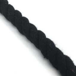 Ropeservices Uk 24mm Black Natural Cotton Rope X 50 Metres