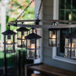 Luminosa Lighting Luminosa Hinkley Lakehouse Outdoor Pendant Ceiling Light Aged Zinc With Driftwood Grey, Ip44 - thumbnail 6