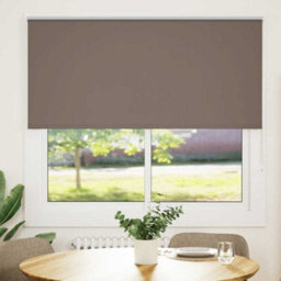 Berkfield Roller Blind Blackout Coffee 165X150 Cm Fabric Width 161.6 Cm Polyester - thumbnail 1