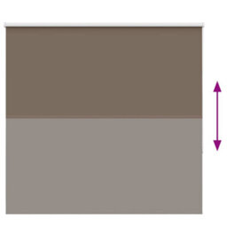 Berkfield Roller Blind Blackout Coffee 165X150 Cm Fabric Width 161.6 Cm Polyester - thumbnail 5
