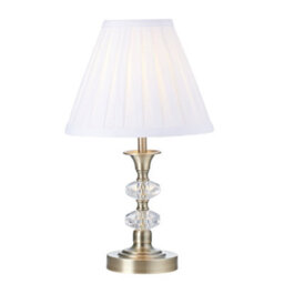 Happy Homewares Contemporary Antique Brass Power Saving And Energy Saving Led Touch Table Lamp - thumbnail 2