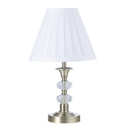 Happy Homewares Contemporary Antique Brass Power Saving And Energy Saving Led Touch Table Lamp